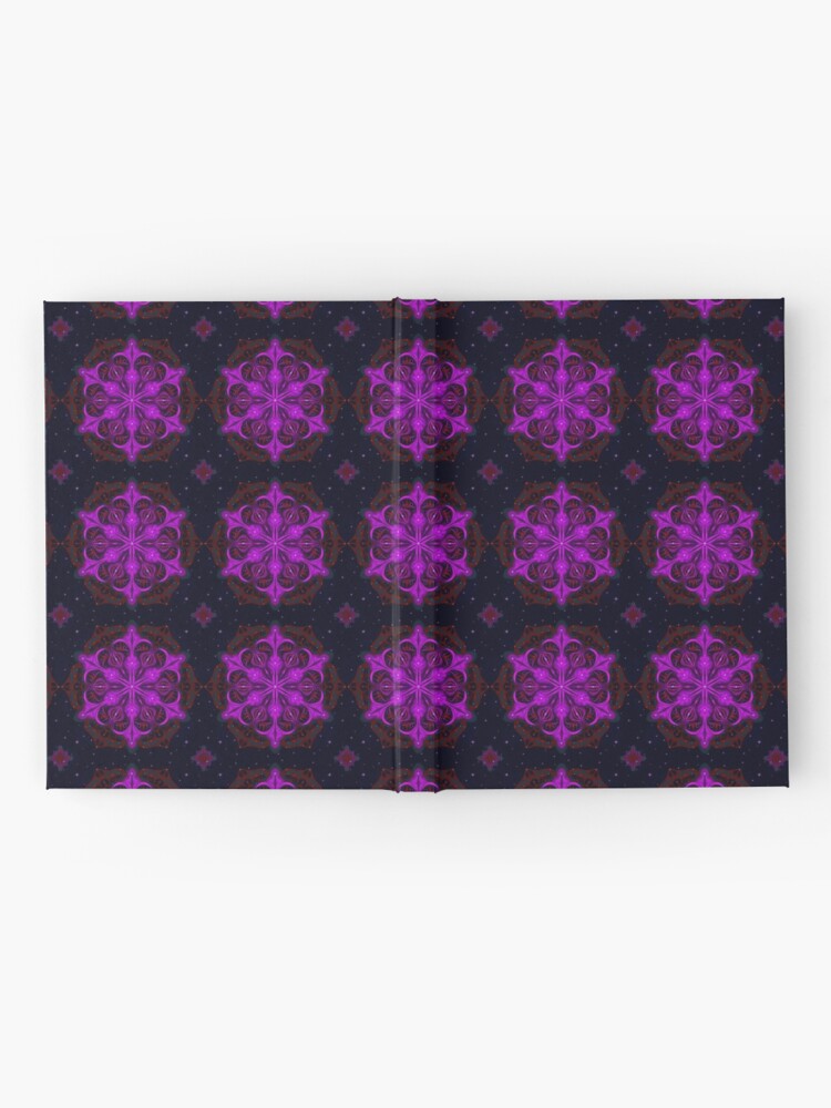 Alternate view of Spaceborne Orchid Snowflake Hardcover Journal