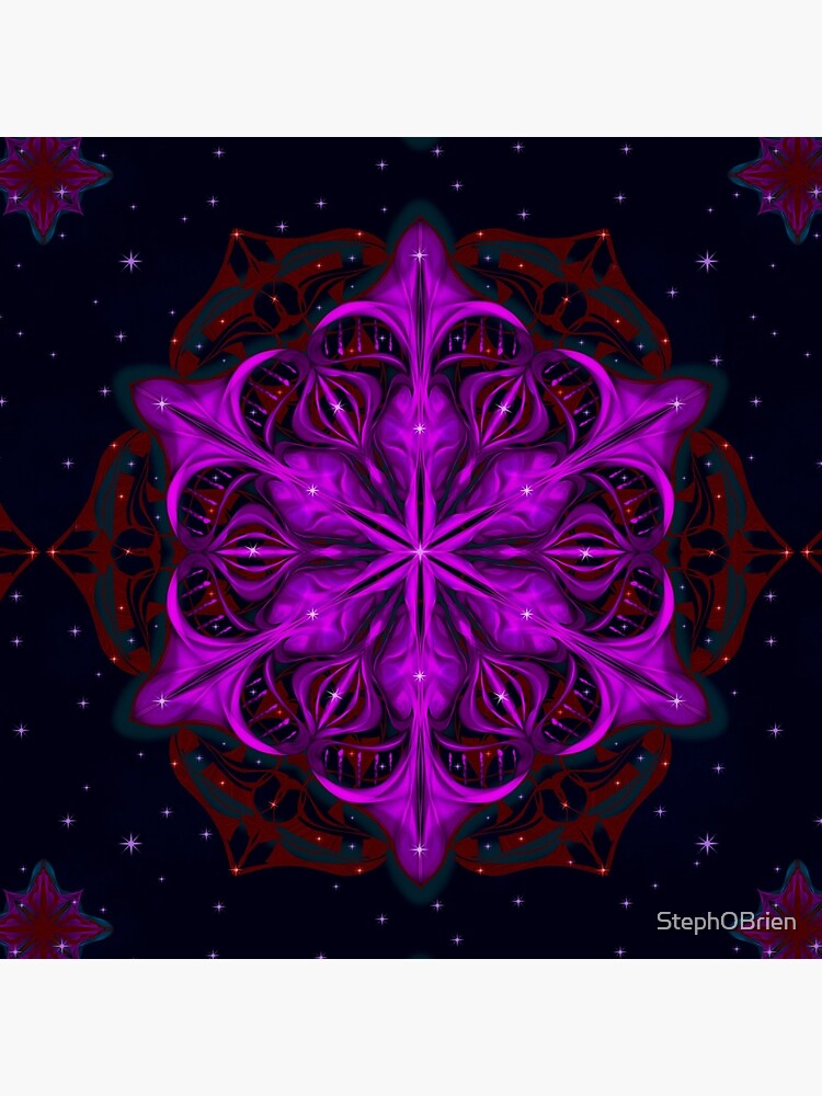 Spaceborne Orchid Snowflake by StephOBrien