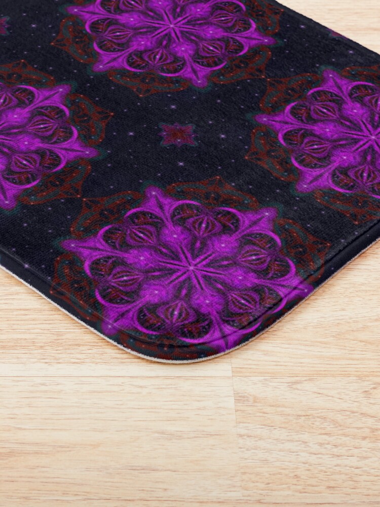 Alternate view of Spaceborne Orchid Snowflake Bath Mat