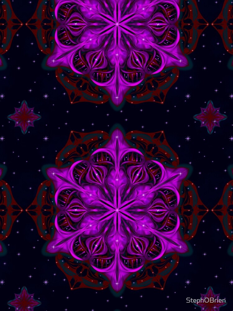Spaceborne Orchid Snowflake by StephOBrien