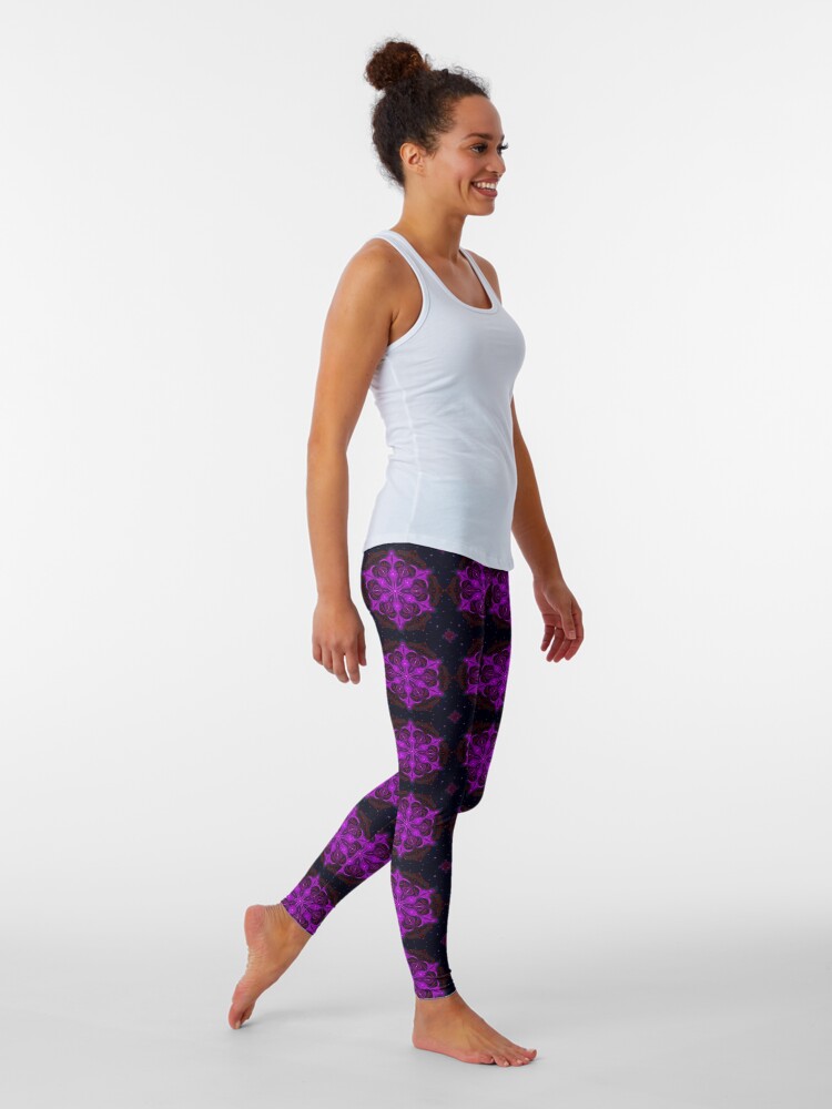 Alternate view of Spaceborne Orchid Snowflake Leggings