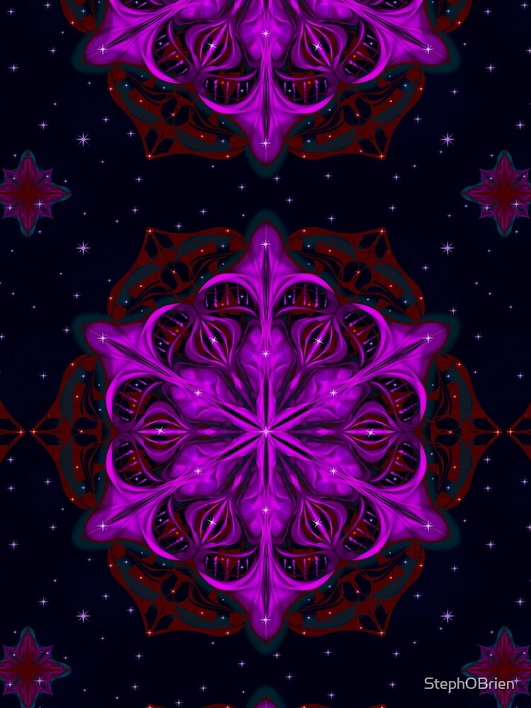 Spaceborne Orchid Snowflake by StephOBrien