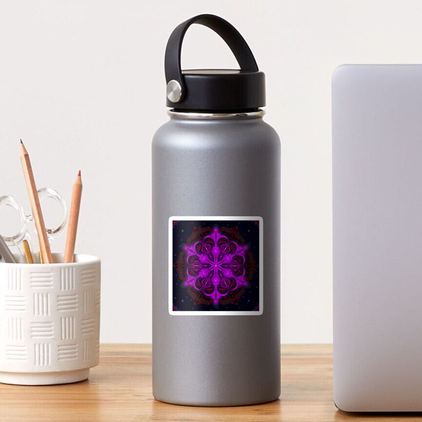 Spaceborne Orchid Snowflake Sticker