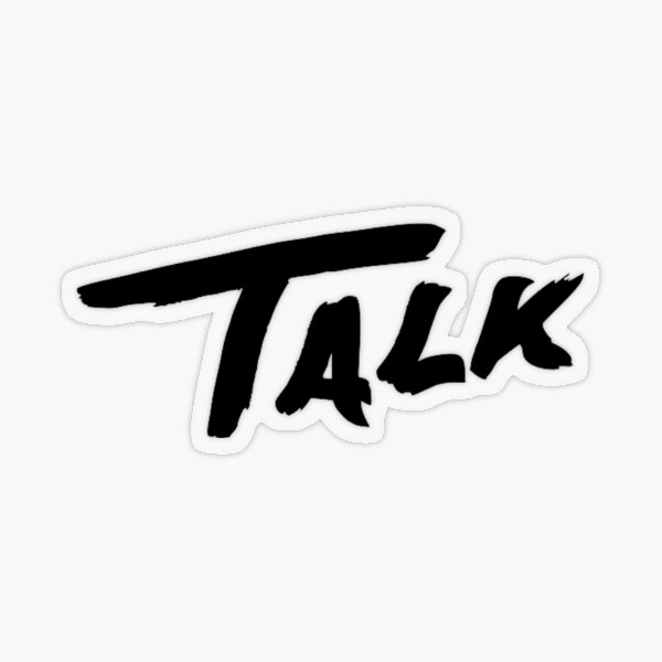 Talk Design Transparent Sticker