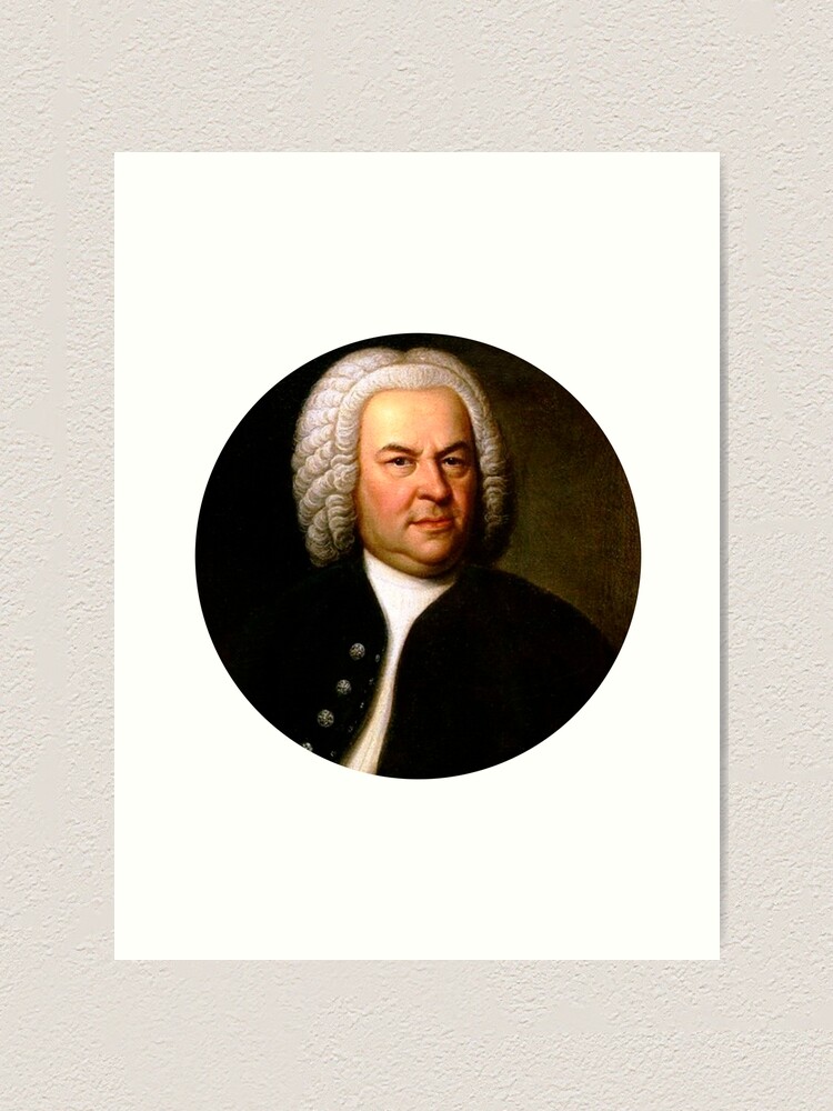 Mini Johann Sebastian Bach Portrait outlets Painting, Framed