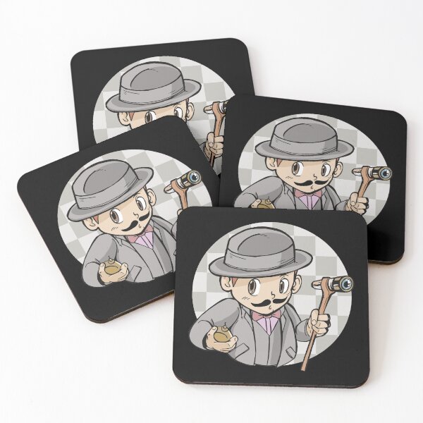 Item preview, Detective cartoon with checkerboard pattern. designed and sold by emphatic.