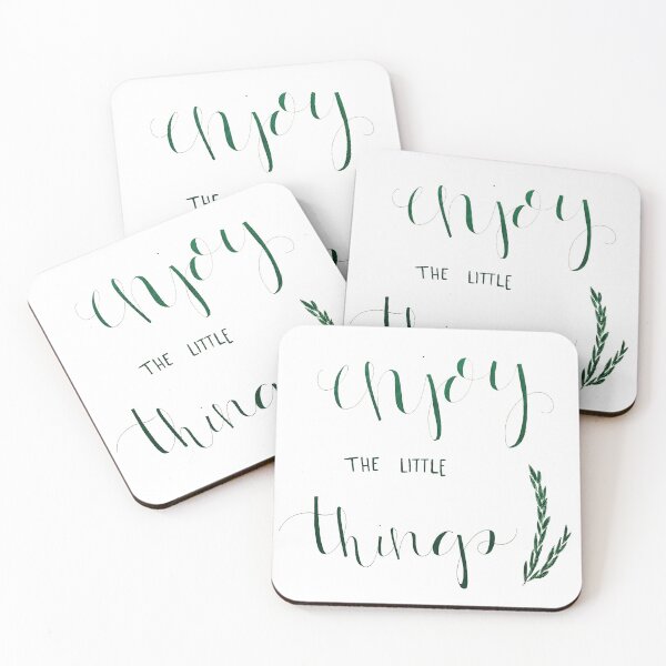 Item preview, Enjoy the Little Things Calligraphy designed and sold by ashchamb3rs.