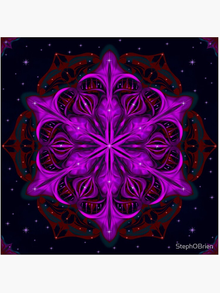 Spaceborne Orchid Snowflake by StephOBrien