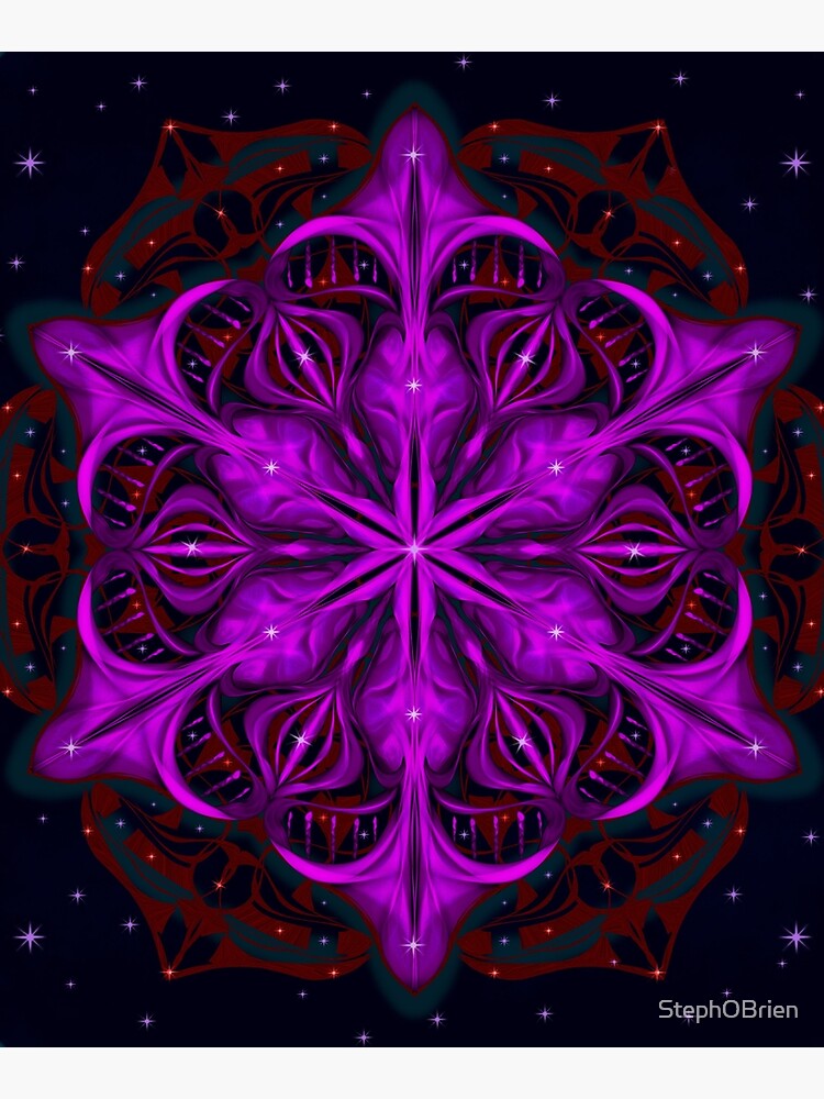 Spaceborne Orchid Snowflake by StephOBrien