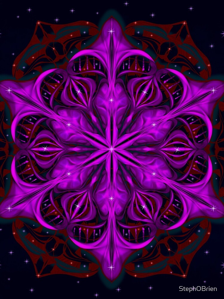 Spaceborne Orchid Snowflake by StephOBrien