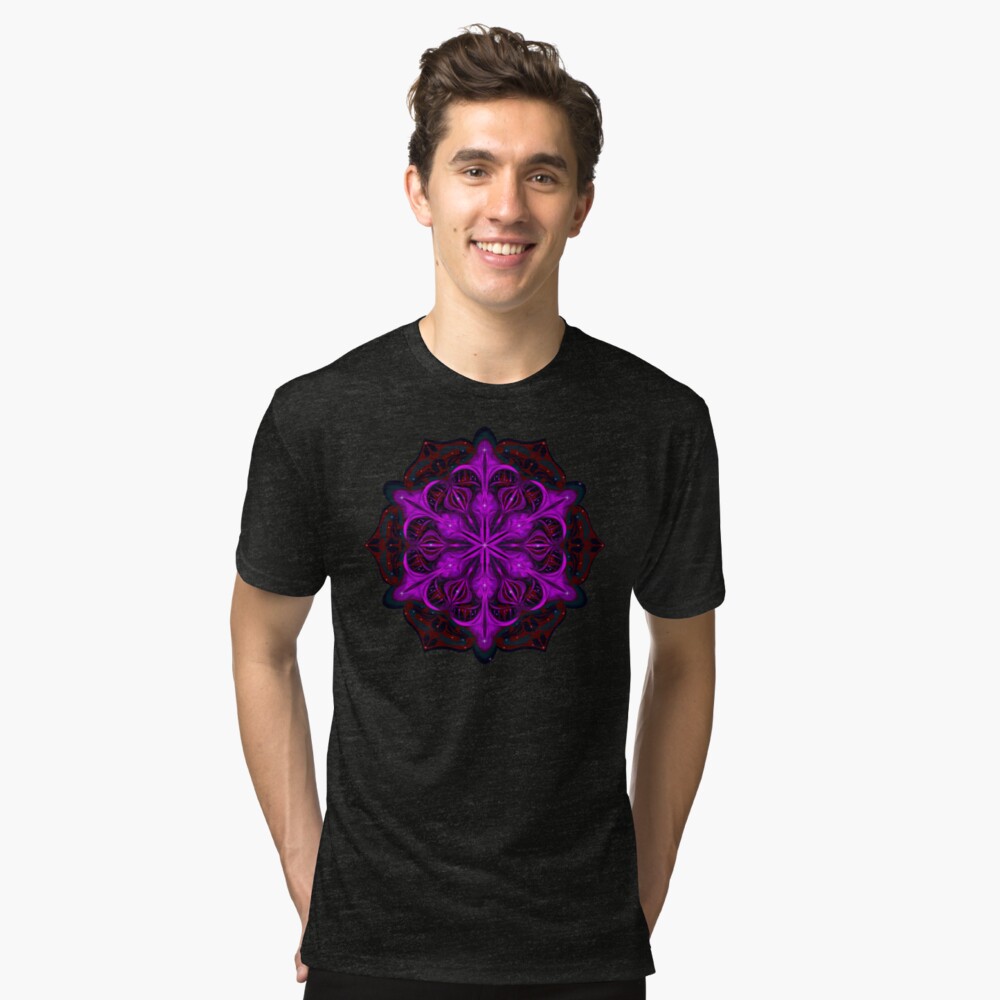 Spaceborne Orchid Snowflake Tri-blend T-Shirt