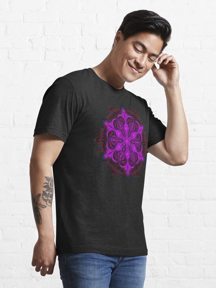 Alternate view of Spaceborne Orchid Snowflake Essential T-Shirt