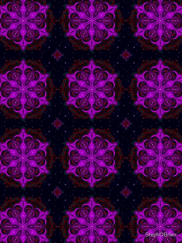Spaceborne Orchid Snowflake by StephOBrien