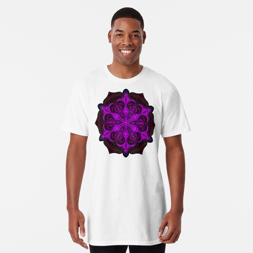 Spaceborne Orchid Snowflake Long T-Shirt