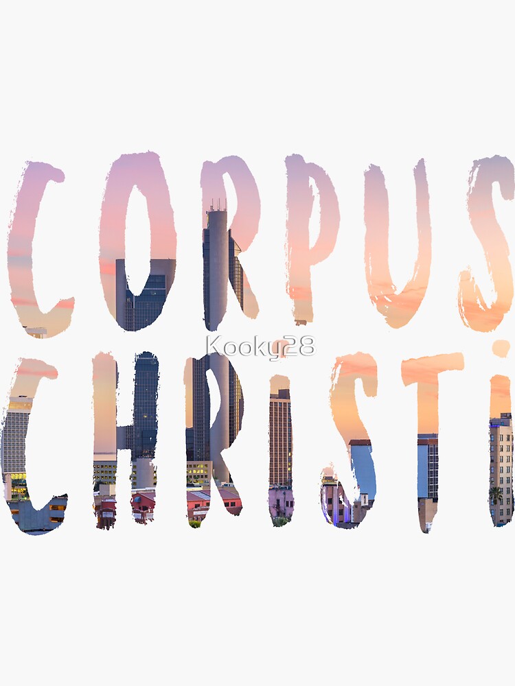 "Corpus Christi" Sticker for Sale by Kooky28 Redbubble