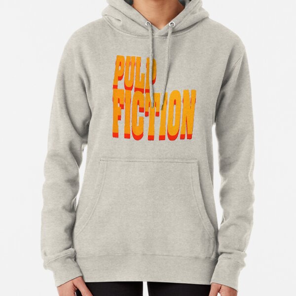 pulp fiction puff print hoodie sweatshirt