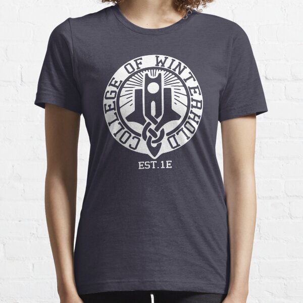 College of Winterhold Est. 1E (white) Essential T-Shirt