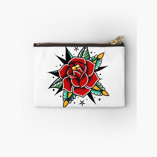 Item preview, traditional old school tattoo rose designed and sold by Adamova.