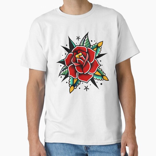 Item preview, traditional old school tattoo rose designed and sold by Adamova.