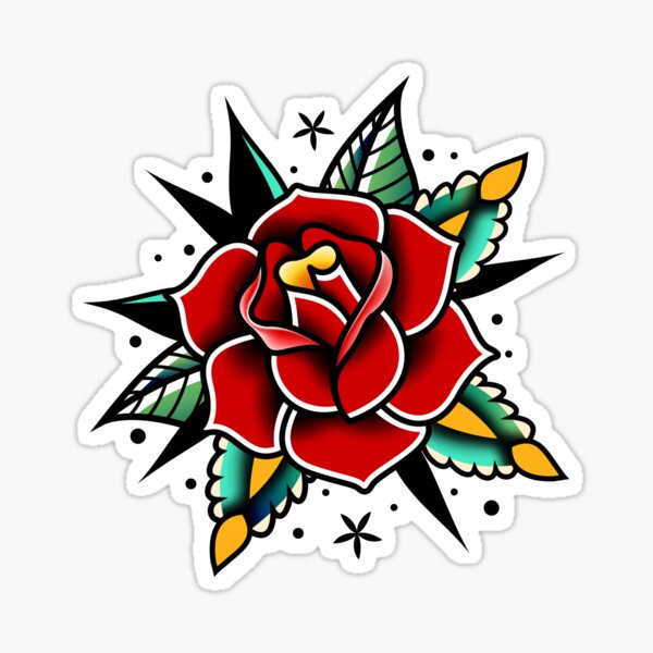 Old School Tattoo Stickers for Sale Redbubble