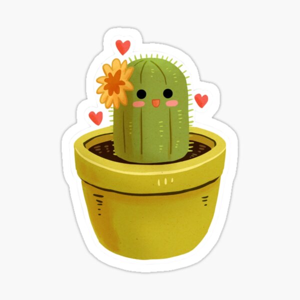 Free: Cactus Cute Kawaii Chibi Aesthetic Tumblr Tumbler Stick