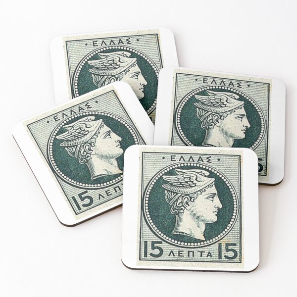 Item preview, Vintage Greek Postage designed and sold by BlueSpecsStudio.