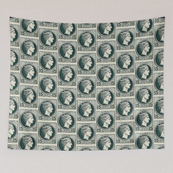 Item preview, Vintage Greek Postage designed and sold by BlueSpecsStudio.