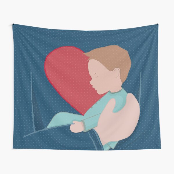 Heart Beat Boy Wandbehang