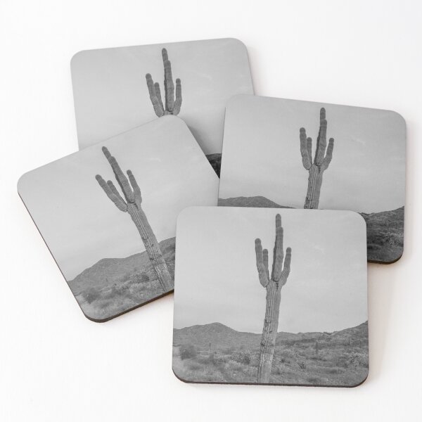 Item preview, Saguaro Black and White // Picture of the Desert Landscape and Mountains in Phoenix at Wonder Rift designed and sold by desertxpalm.
