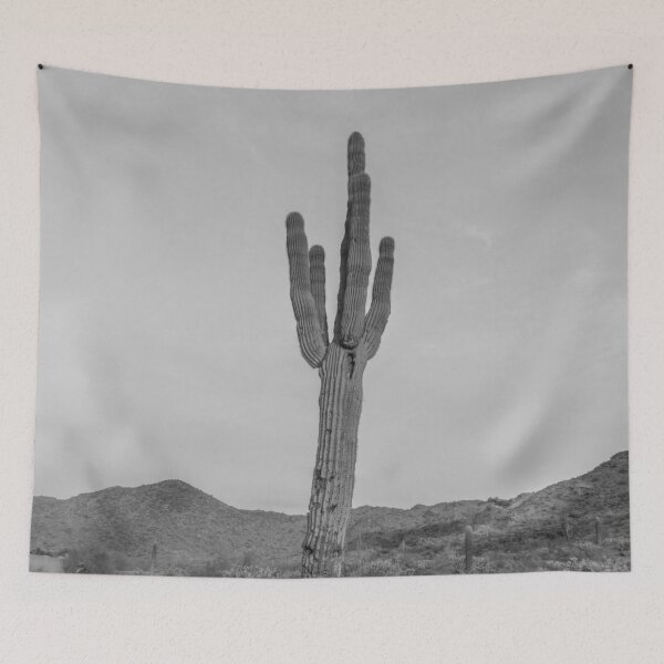 Item preview, Saguaro Black and White // Picture of the Desert Landscape and Mountains in Phoenix at Wonder Rift designed and sold by desertxpalm.