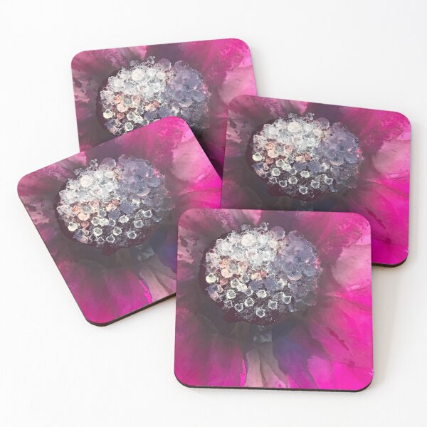 Item preview, Vibrant wild plum alcohol ink flower.  designed and sold by Gill Barrett Art.