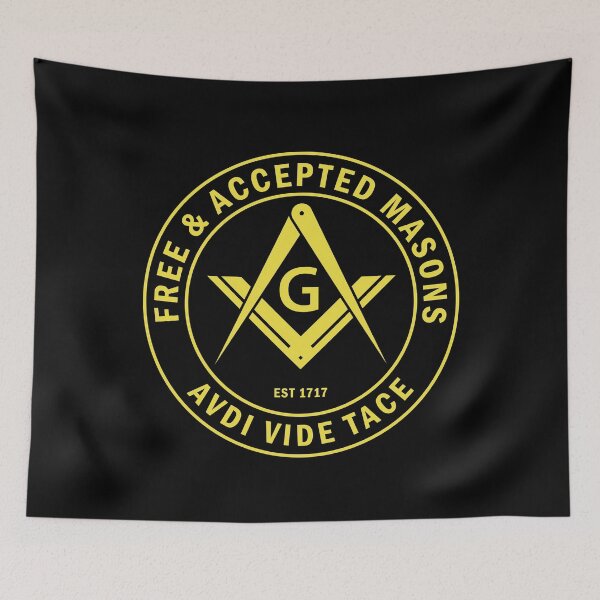 Item preview, Freemason Square & Compass Free & Accepted Masons Avdi Vide Tace Masonic  designed and sold by MasterMasonMade.