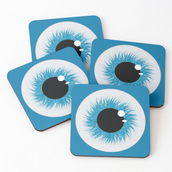 Item preview, Crazy Electric Blue Wild Iris Eyeball designed and sold by TheCrazyBear.