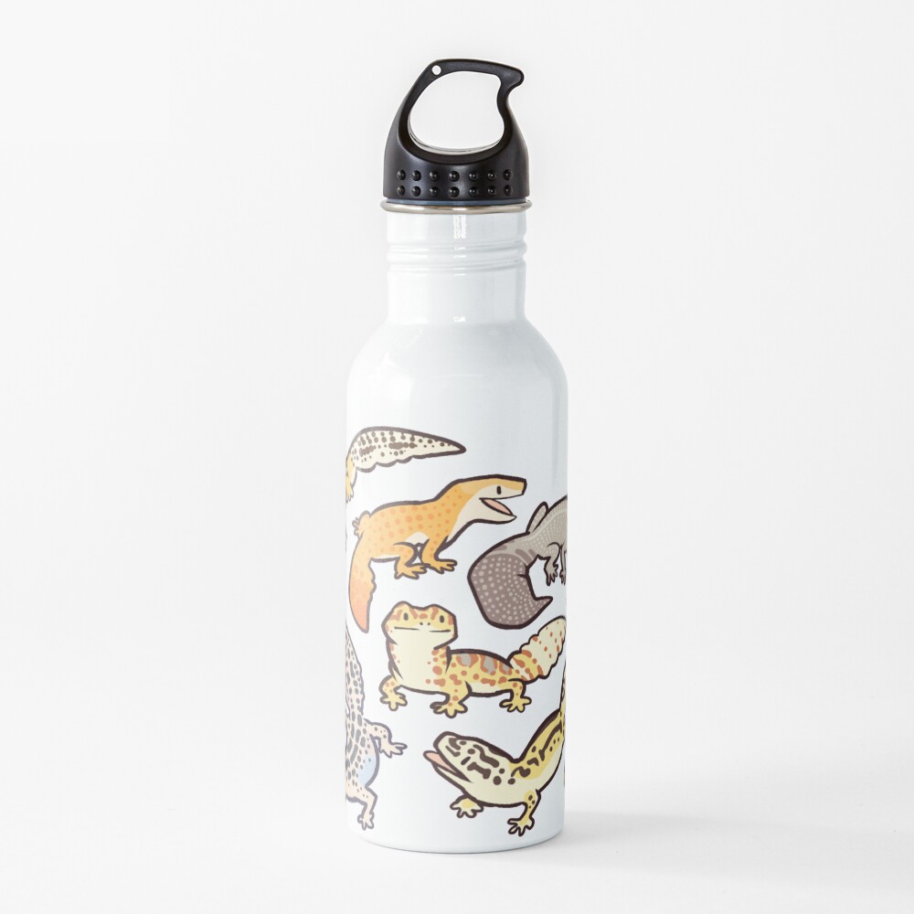chub gecko babies Water Bottle