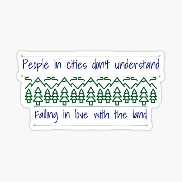 Item preview, People in cities don't understand falling in love with the land designed and sold by Ajmdolan.