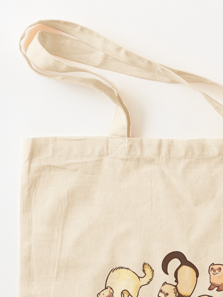 Alternate view of cat snakes in blue Tote Bag
