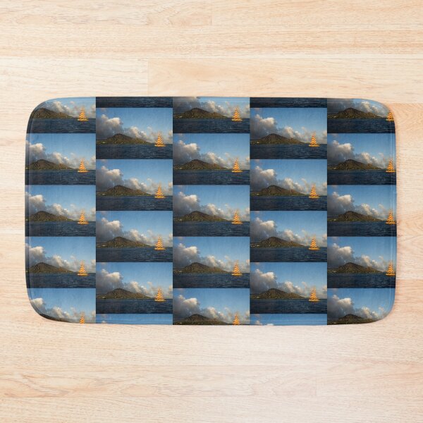 Item preview, Cheerful Orange Catamaran and Diamond Head, Waikiki, Hawaii designed and sold by Georgia Mizuleva.