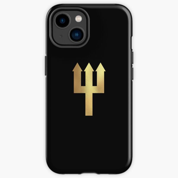 United Trident - Schwarz und Gold iPhone Robuste Hülle