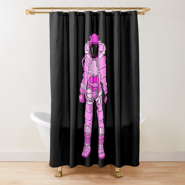 Astronaut Suit Shower Curtains Redbubble - pink space suit roblox