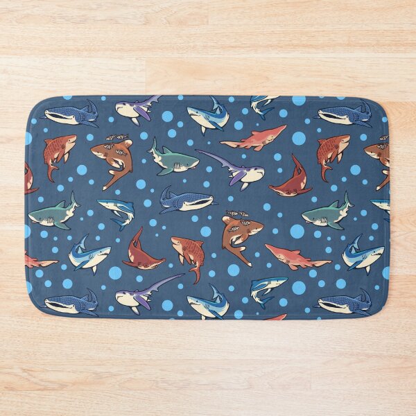Item preview, Sharks in the dark blue designed and sold by Colordrilos.