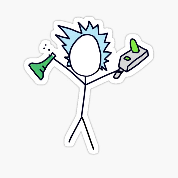 minimilast rick Sticker