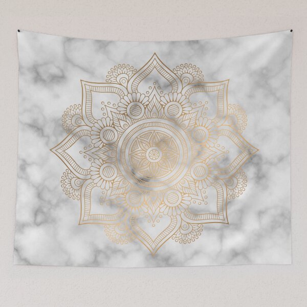Item preview, Dark Marble Gold Mandala Design designed and sold by Vic Torys ☆.