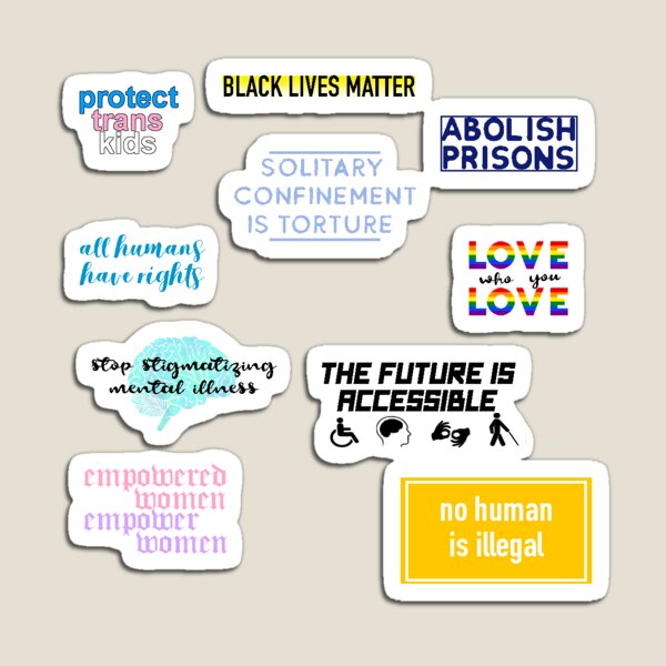 Human Rights Sticker Pack Magnet