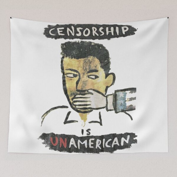 Item preview, Censorship is Unamerican designed and sold by ourkid.