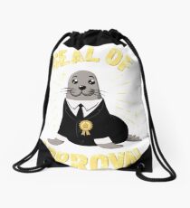 Seal Of Approval Drawstring Bag