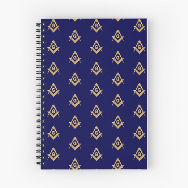 Item preview, Freemason Pattern Gold Blue Square & Compass Masonic designed and sold by MasterMasonMade.