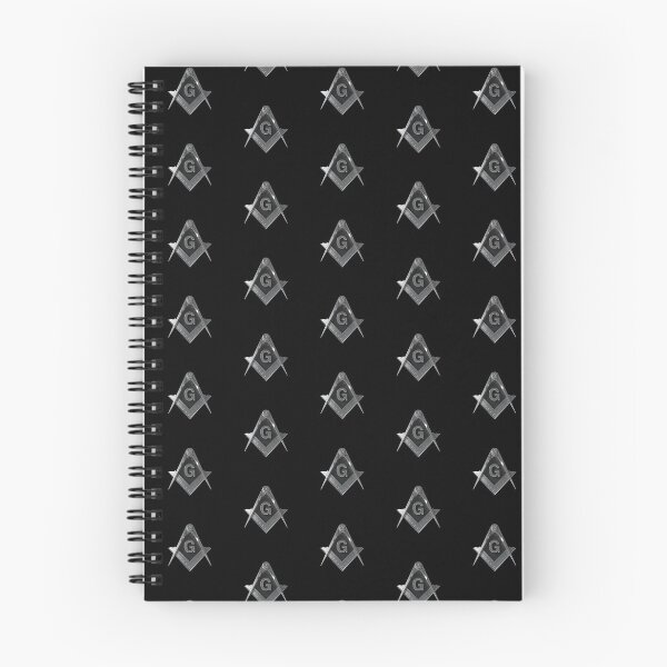 Item preview, Freemason Pattern Silver Black Square & Compass Masonic designed and sold by MasterMasonMade.