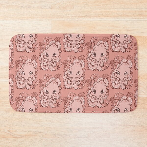 Item preview, Happy Octopus Squid Kraken Cthulhu Sea Creature - Blooming Dahlia Pink designed and sold by bignose1977.