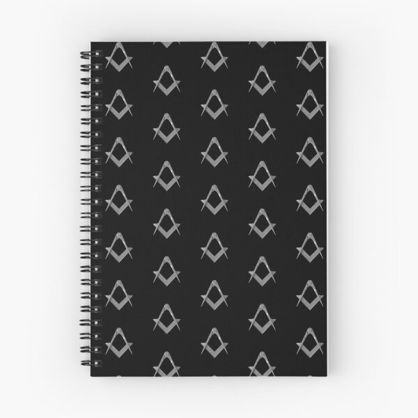 Item preview, Freemason Pattern Silver Black Square & Compass Masonic designed and sold by MasterMasonMade.