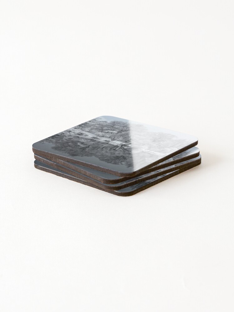 Thumbnail 4 of 5, Coasters (Set of 4), Winter Trees designed and sold by Spring1813.